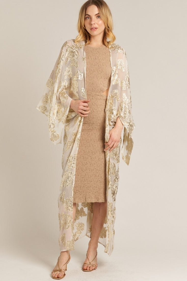 Lurex Maxi Kimono