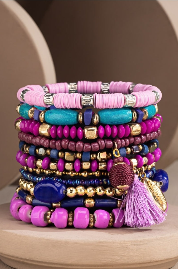 Purple Passion Bracelet Stack