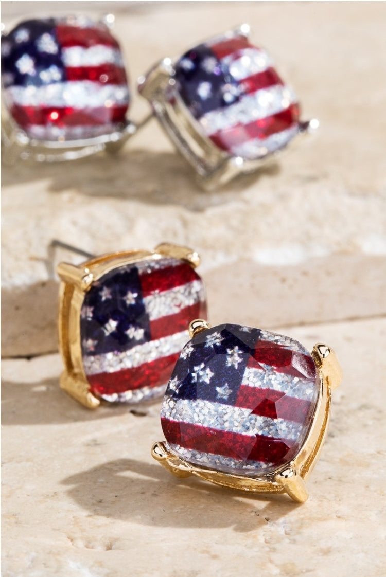 American Stud Earrings