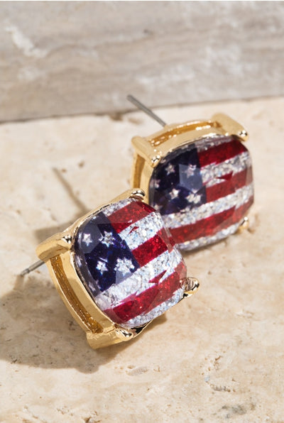 American Stud Earrings