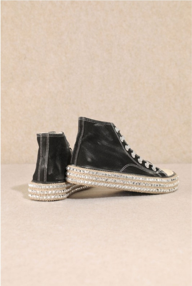 Chantel Studded High Top Sneakers