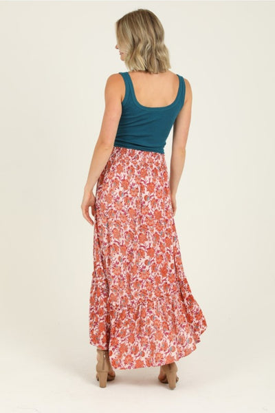 Orange Multi Maxi Skirt