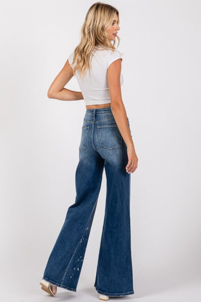 High Rise Stretch Palazzo Pants