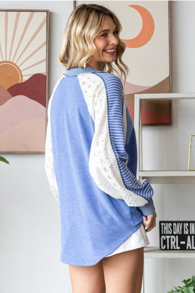 Spring Color Block Pullover