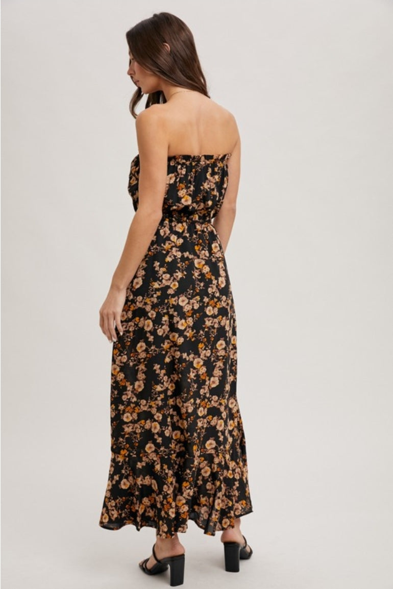 Daphnie Floral Smocked Maxi Dress