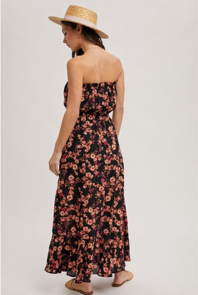 Daphnie Floral Smocked Maxi Dress