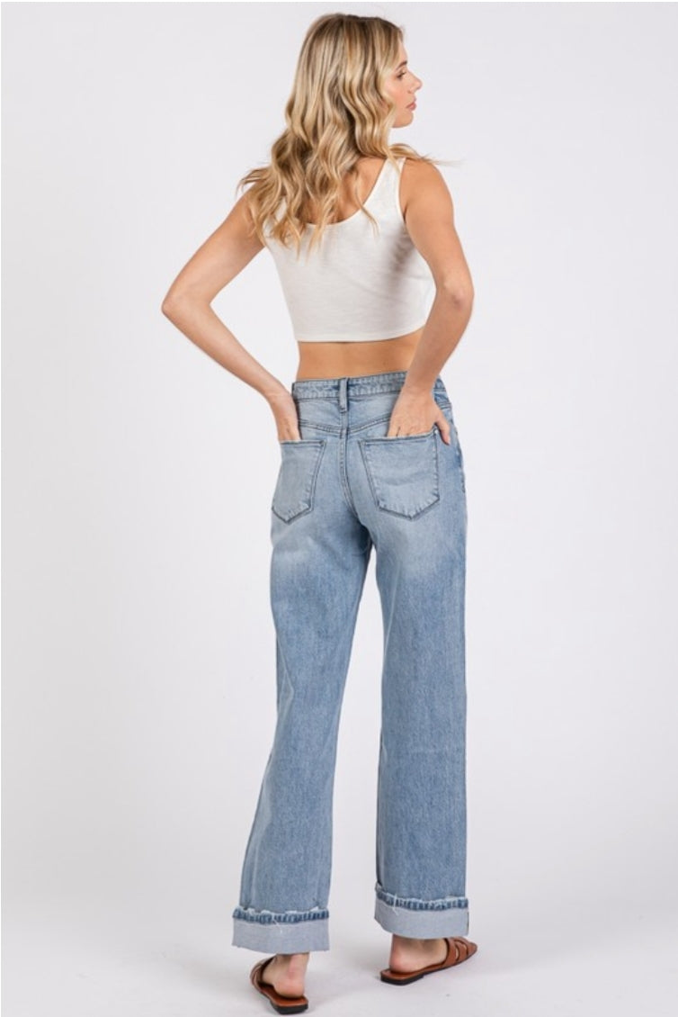 Francesca Super Soft Medium Rise Straight Jeans