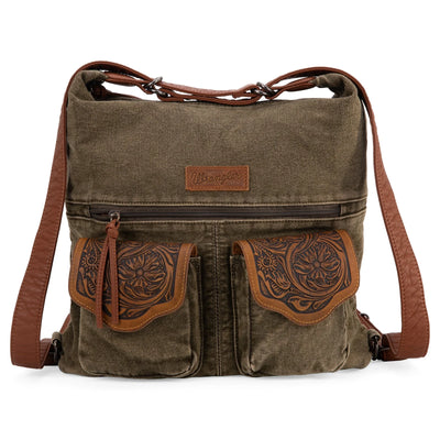 Wrangler Denim Convertible Hobo Bag