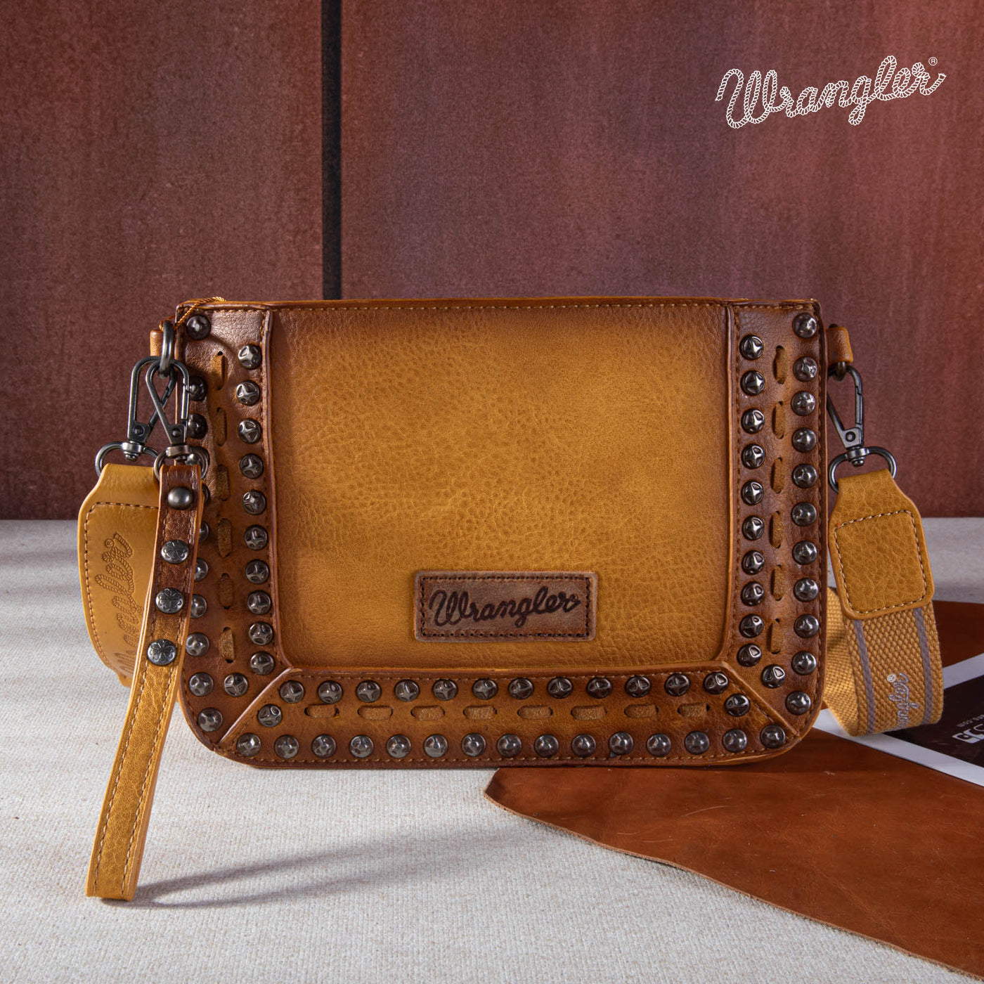 Deep Gold & Riveted Wrangler Crossbody