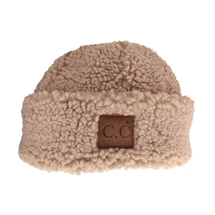 Sherpa Lined Cuffed C.C Beanie