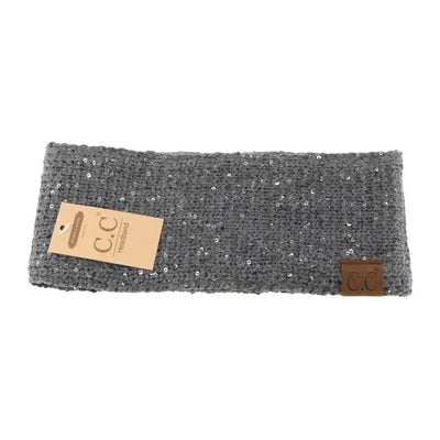 Scatter Sequin Fuzzy Lined Head Wrap