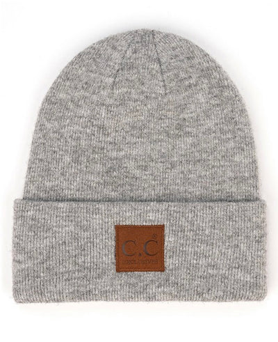 C.C heather knit beanie (3 Colors)