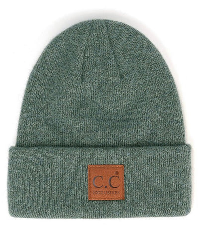 C.C heather knit beanie (3 Colors)