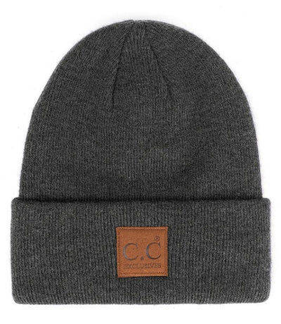 C.C heather knit beanie (3 Colors)