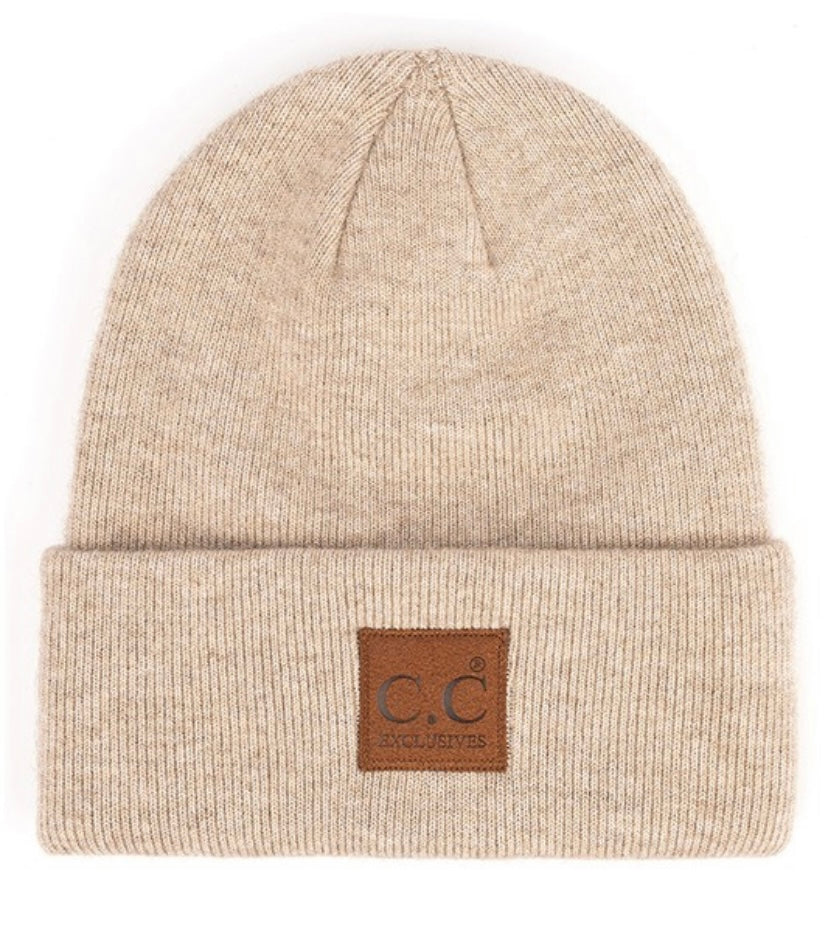 C.C heather knit beanie (3 Colors)