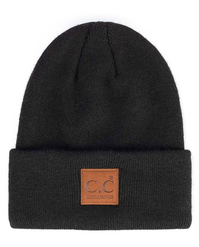 C.C heather knit beanie (3 Colors)