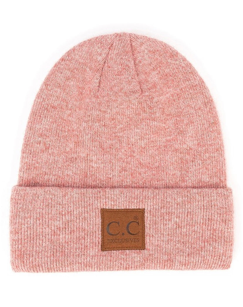 C.C heather knit beanie (3 Colors)